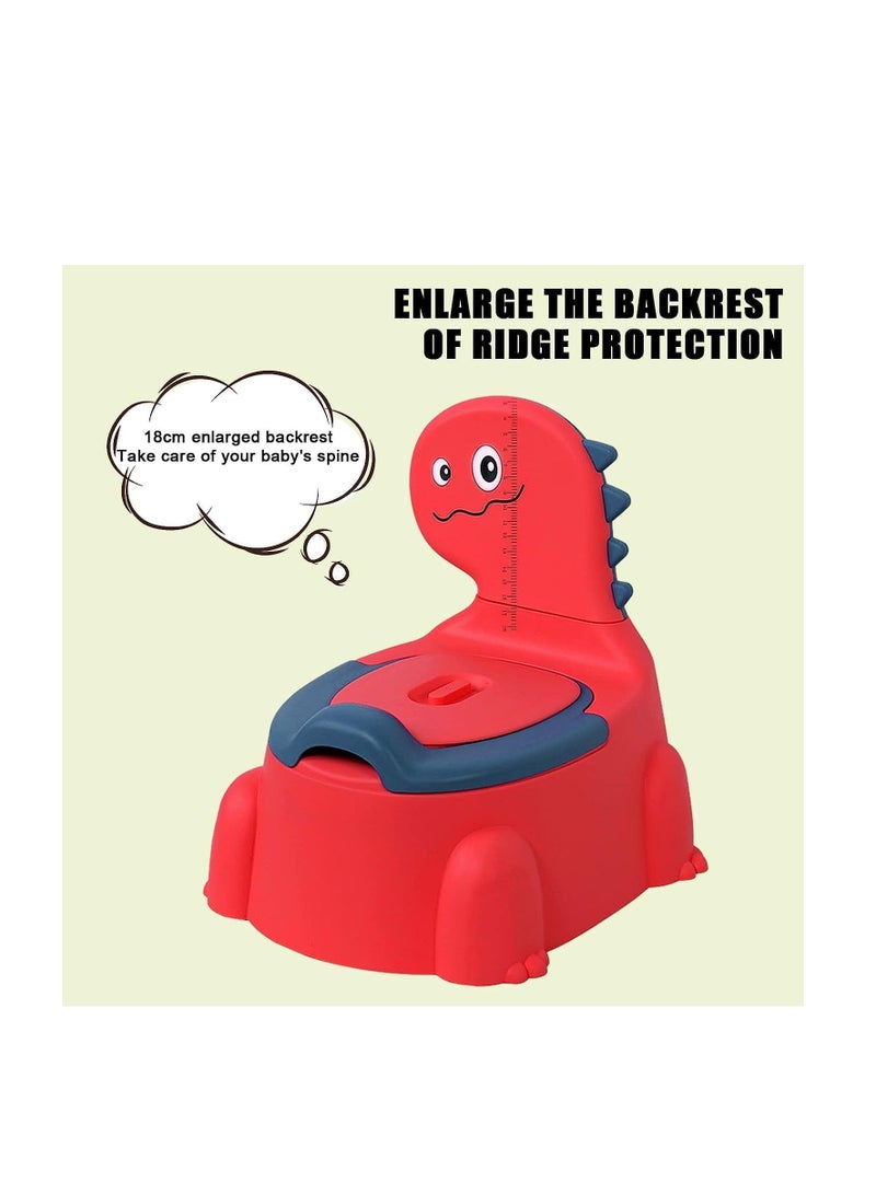 Premify Baby Potty Training Chair for Boys and Girls, Toddlers Potty Toilet Chair,Dinosaur Potty Training Toilet with Lid for Kids,Comfortable Potty Seat for Children 1-6 Years Old  - Image 2