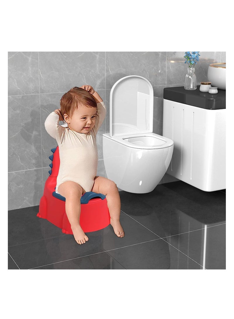 Premify Baby Potty Training Chair for Boys and Girls, Toddlers Potty Toilet Chair,Dinosaur Potty Training Toilet with Lid for Kids,Comfortable Potty Seat for Children 1-6 Years Old  - Image 3