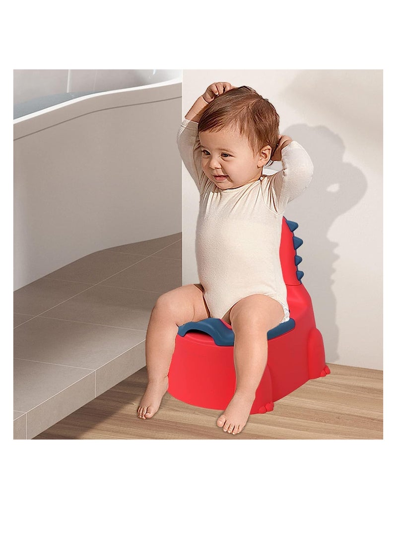 Premify Baby Potty Training Chair for Boys and Girls, Toddlers Potty Toilet Chair,Dinosaur Potty Training Toilet with Lid for Kids,Comfortable Potty Seat for Children 1-6 Years Old  - Image 4