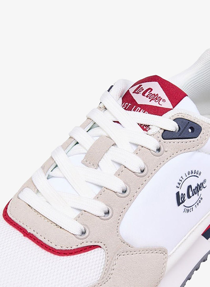 Lee Cooper Women's Logo Print Sneakers with Lace-Up Closure - Image 4