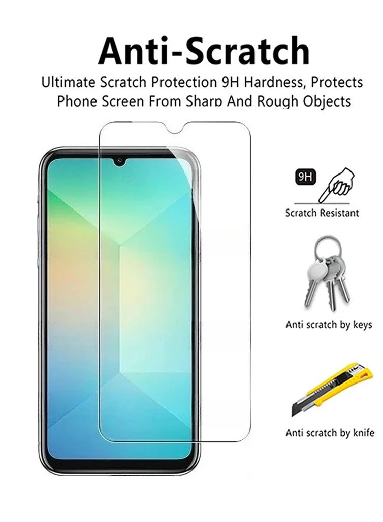 تي دبليو إي جي جي أو أن واقي شاشة سامسونج جالاكسي A07، واقي شاشة من الزجاج المقوى لهاتف سامسونج جالاكسي A07 شفاف - Image 2