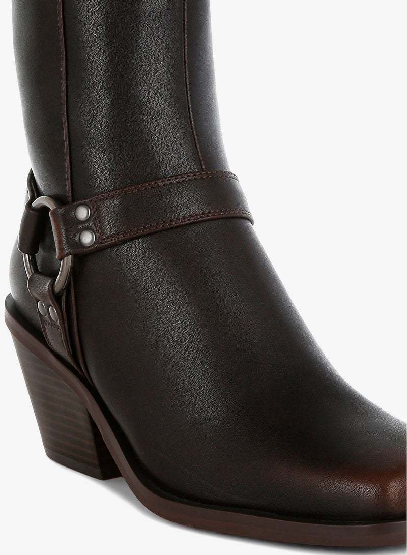London Rag Elevated Harness Detail Ankle Boots - Image 5