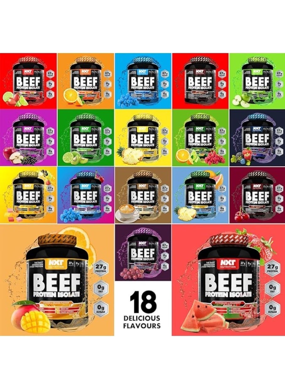 Nxt Hydrolyzed Beef Protein Isolate Low Fat, Low Carb, Zero Sugar Supports Lean Muscle Growth, Strength And Recovery Fast Absorption Keto And Paleo Friendly Ice Blast 1.8Kg