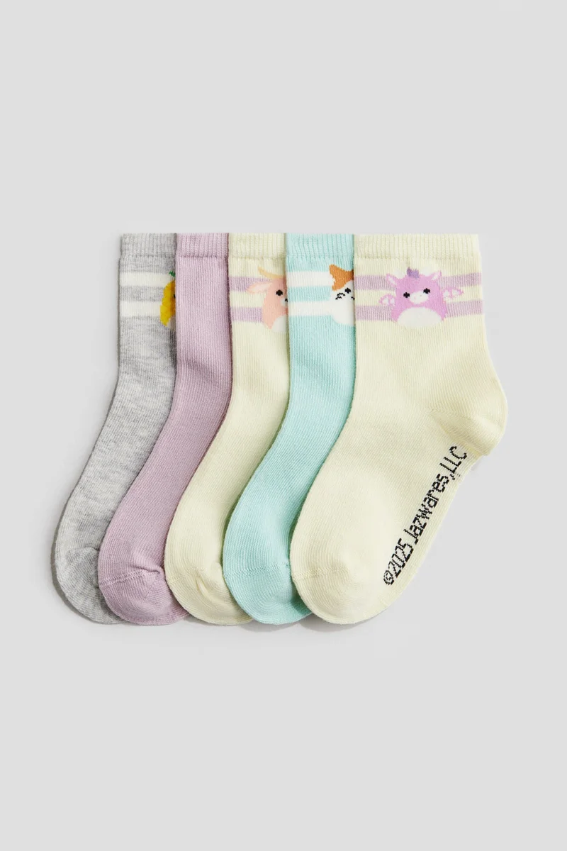 اتش اند ام جوارب بتفاصيل مزخرفة - عبوة من 5 أزواج