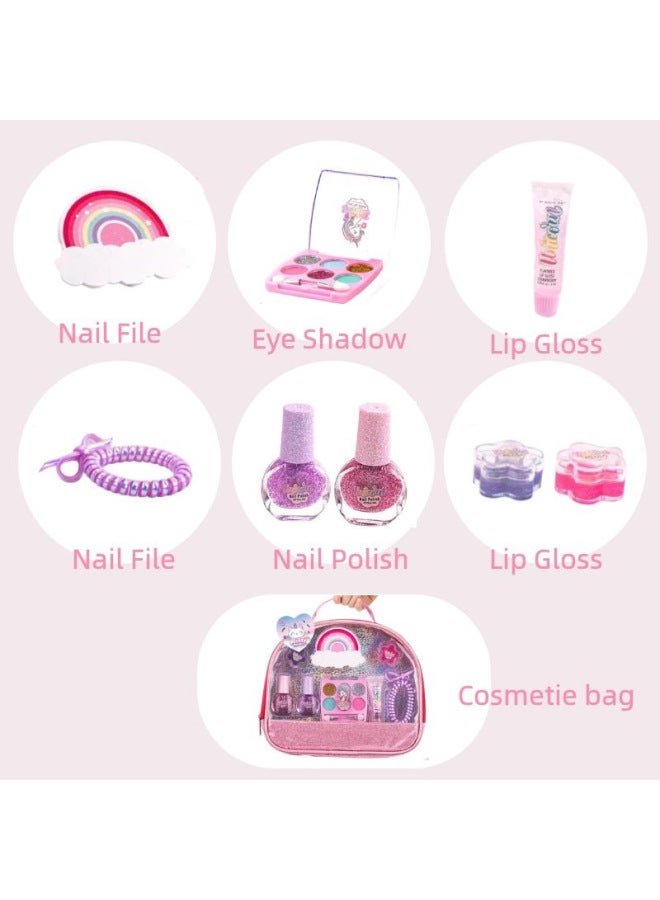 Products Children's Makeup Cosmetic Accessories Nail Combs Dress-up Girls Toys Play-house DIY Handbag-Color:Paragraph A - Image 5