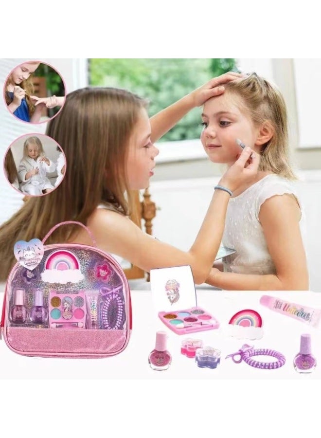 Products Children's Makeup Cosmetic Accessories Nail Combs Dress-up Girls Toys Play-house DIY Handbag-Color:Paragraph A - Image 4