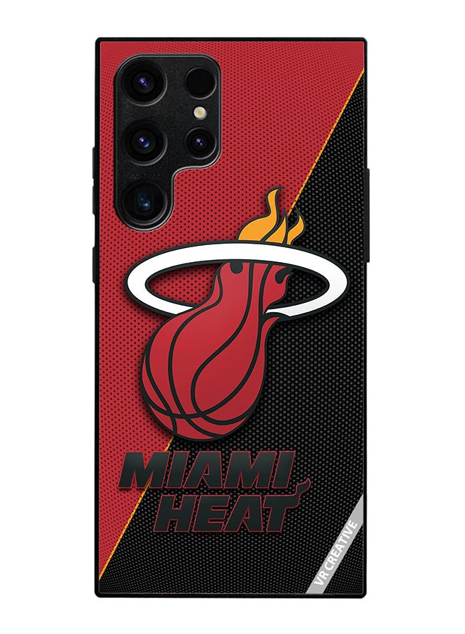 Protective Case Cover For Samsung Galaxy S25 Ultra Miami Heat Design Multicolour