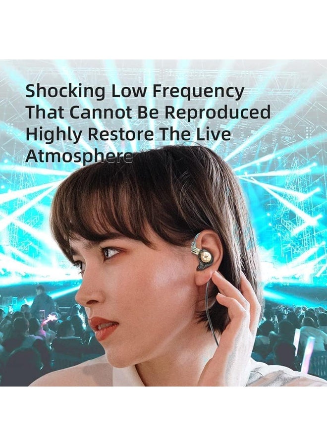 KZ EDX PRO in Ear Monitor IEM Wired Earbuds Earphones 1DD Wired Ear Buds HiFi Deep Bass with 1DD New 3.5mm Dynamic Driver Over Ear Headset with Detachable Cable with Mic - Image 4