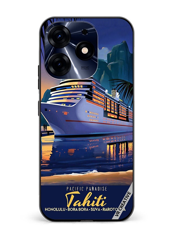 VR CREATIVE Protective Case Cover For Tecno Spark 10 Pro Pacific Paradise Design Multicolour - Image 1