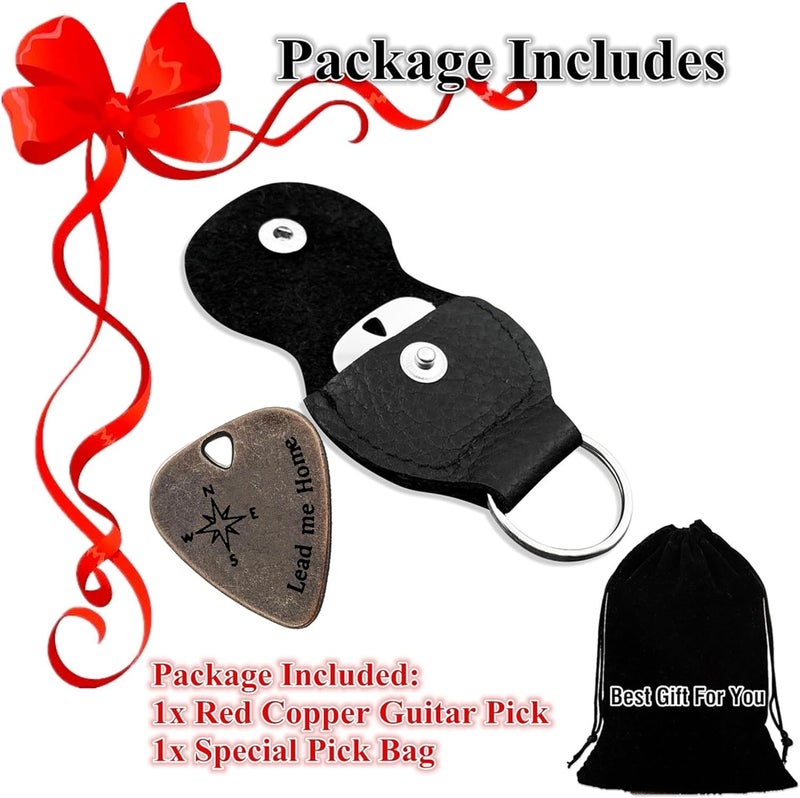 JUPPE Music Gifts For Him Her, Bronze I Pick You Always And Forever Guitar Pick Plectrum Anniversary Birthday Gifts For Boyfriend Husband Couples (Always and Forever) - Image 3