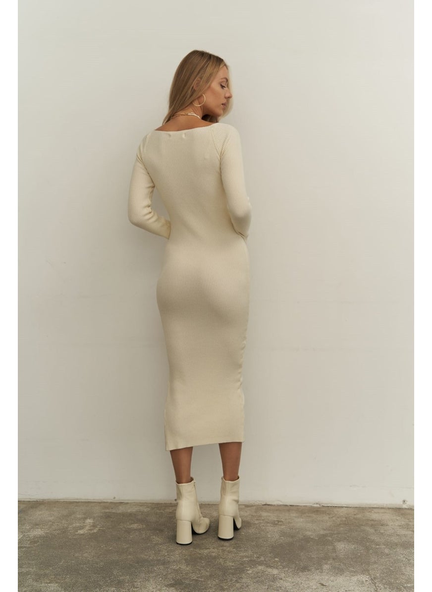 Davinna Beige Knitwear Dress - pzsku/Z53B77BBD5241F6E13936Z/45/_/1741093357/05a2bcf9-c2f6-484a-bcc6-9c7997d8973e