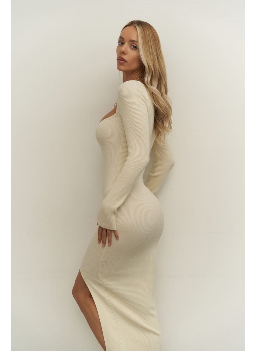 Davinna Beige Knitwear Dress - pzsku/Z53B77BBD5241F6E13936Z/45/_/1741093365/fe377b1a-e50c-4023-9506-410bb5a5d9ca