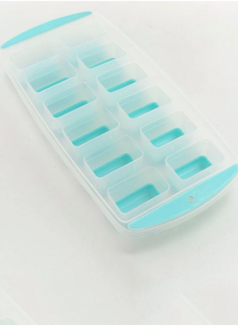 18 Cavity White Ice Mold for Stirring Fruit or Herbs Easy to Use 1 Pack Multicolor