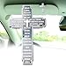 Rawsomes Drive Safe Visor Clip for Car Christian Cross Car Accessory Religious Cross Visor Ornament for Drivers Spiritual Car Charm Gift Idea Silver - Image 2