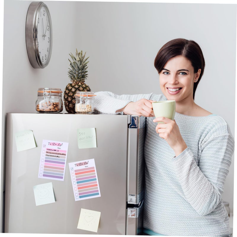 4 Color Self Stick Notepads for Planner Office Home School Organize Tasks Schedule Planning Do Lists - Image 5