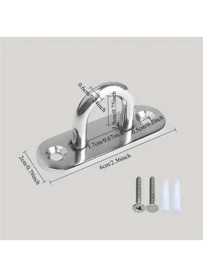 4 Pcs 304 Stainless Steel Ceiling Hooks Heavy Duty Marine Boat Accessories - Image 3