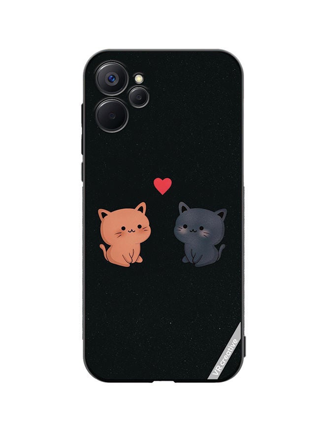 VR CREATIVE Protective Case Cover For Realme 9i 5G Cats Design Multicolour - Image 1