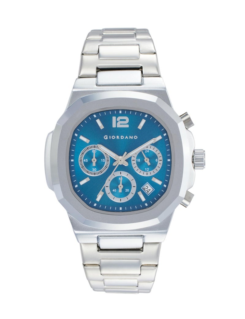 Giordano Modern Multifunctional Watch for Men with Octagonal Dial, Date Display Function, Water Resistant and Stainless Steel Strap - GZ-50148 - Image 1
