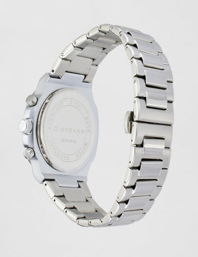 Giordano Modern Multifunctional Watch for Men with Octagonal Dial, Date Display Function, Water Resistant and Stainless Steel Strap - GZ-50148 - Image 3