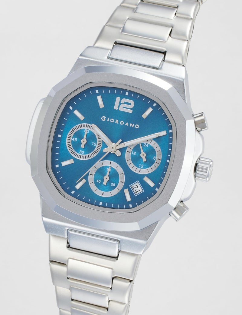 Giordano Modern Multifunctional Watch for Men with Octagonal Dial, Date Display Function, Water Resistant and Stainless Steel Strap - GZ-50148 - Image 4