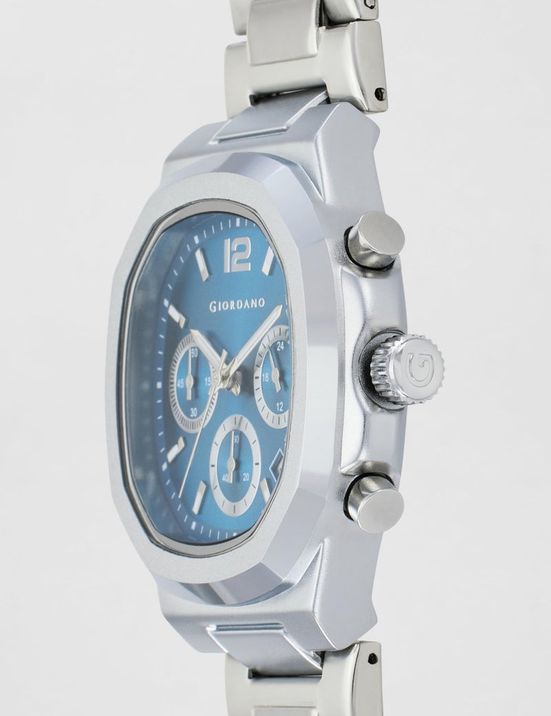 Giordano Modern Multifunctional Watch for Men with Octagonal Dial, Date Display Function, Water Resistant and Stainless Steel Strap - GZ-50148 - Image 5