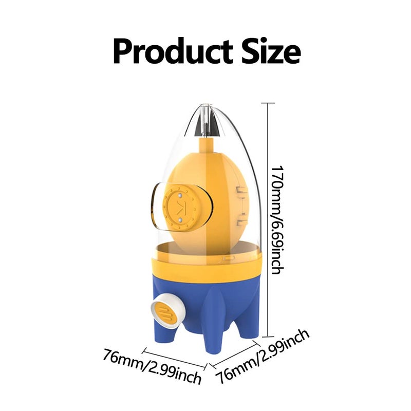 Calidaka Egg Yolk Mixer with Pulling Rope, Egg Scrambl-er Shaker, Quick Golden Manual Egg Maker,Egg Homogenizer Manual Puller Egg Shaker for Kitchen Mixing Egg Whites and Yolks - Image 2