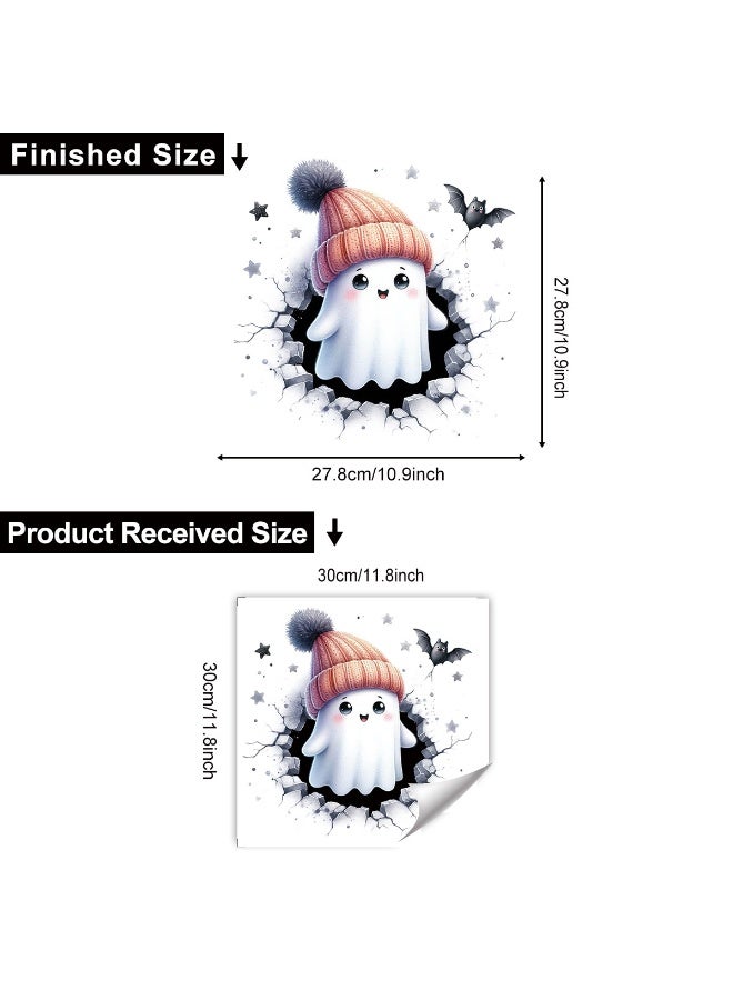 نيبمينينت ورق جدران ملصقات أشباح عيد الهالوين - لي ران للديكور المنزلي