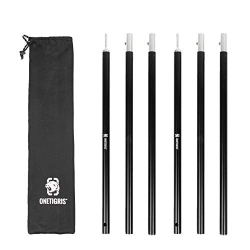 OneTigris Lightweight Tent Poles, 2pc/Set, 7075 Aluminum Alloy, Adjustable & Extendable - Image 1