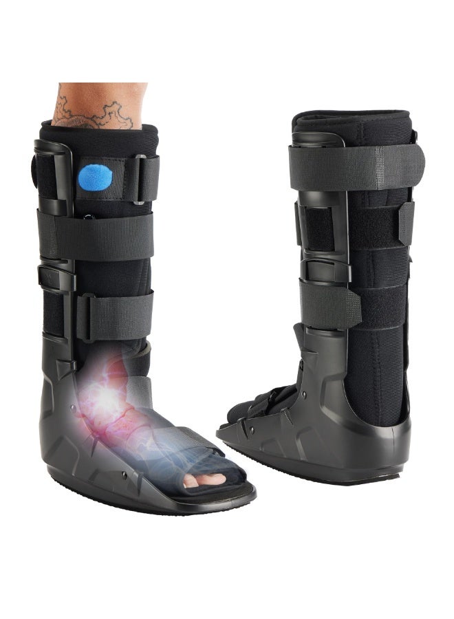 Arabest Medibot Air Cam Walker Tall Fracture Boot, Medical Recovery Walking Boot for Broken Foot, Sprained Ankle, Fractures, Adjustable Air Bladders, Universal Fit for Men & Women, Left or Right Foot(Medium) - Image 1