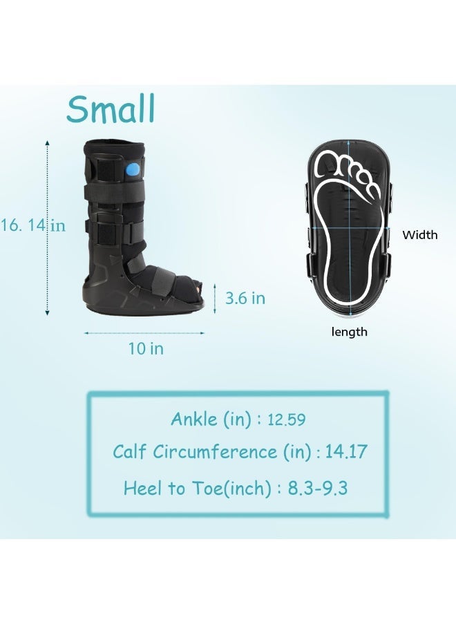Arabest Medibot Air Cam Walker Tall Fracture Boot, Medical Recovery Walking Boot for Broken Foot, Sprained Ankle, Fractures, Adjustable Air Bladders, Universal Fit for Men & Women, Left or Right Foot(Medium) - Image 2