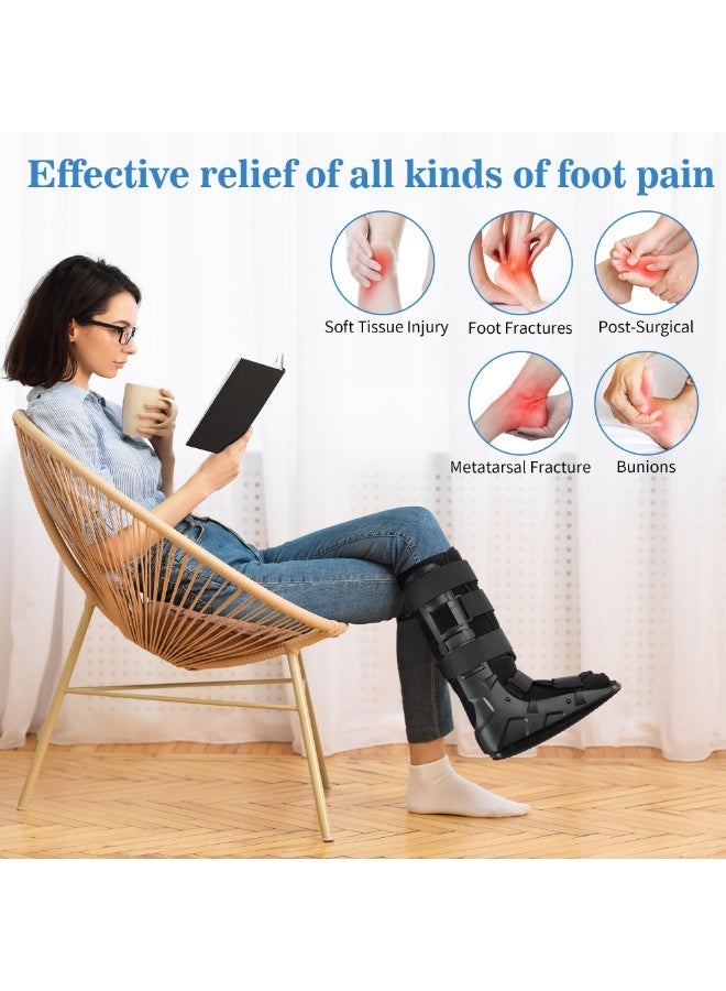 Arabest Medibot Air Cam Walker Tall Fracture Boot, Medical Recovery Walking Boot for Broken Foot, Sprained Ankle, Fractures, Adjustable Air Bladders, Universal Fit for Men & Women, Left or Right Foot(Medium) - Image 4