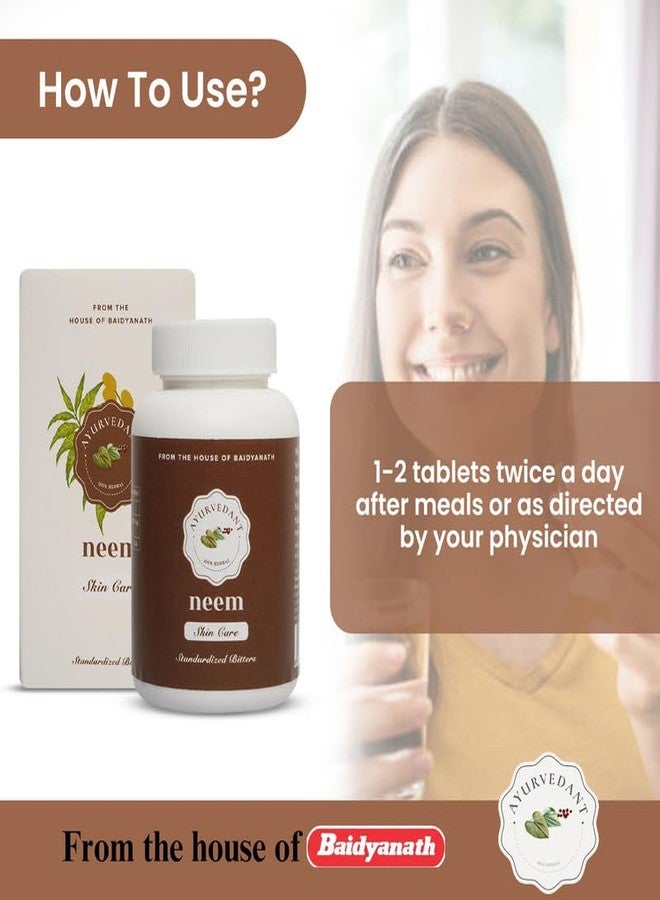 Ayurvedant Baidyanath Ayurvedant Neem Tablets (60 Tabs) for Skin Health and Detoxification Support (Pack of 1) - Image 4