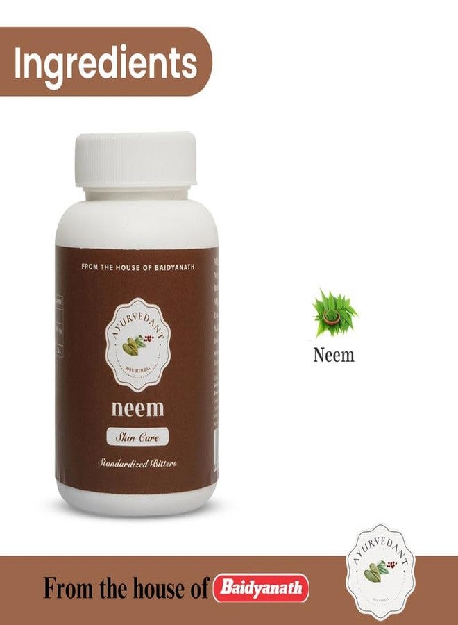 Ayurvedant Baidyanath Ayurvedant Neem Tablets (60 Tabs) for Skin Health and Detoxification Support (Pack of 1) - Image 3