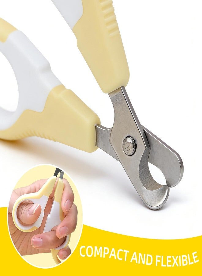 Histotree Yellow Cat Nail Clippers Cat Claw Clippers Cat Toenail Clippers Professional Pet Nail Tool for Small Cats Dogs Animals - Image 3