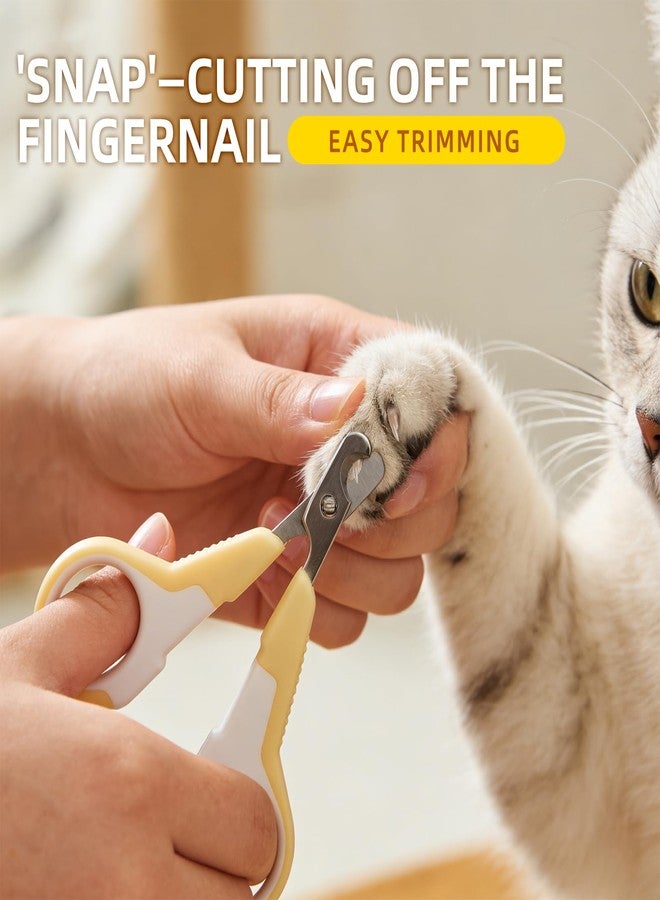 Histotree Yellow Cat Nail Clippers Cat Claw Clippers Cat Toenail Clippers Professional Pet Nail Tool for Small Cats Dogs Animals - Image 4