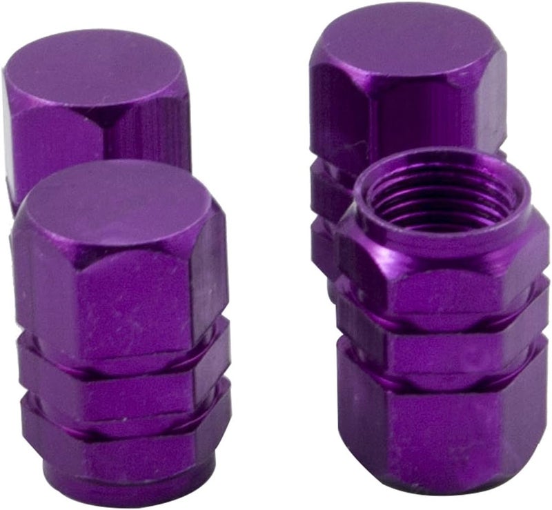 Mavota Purple Aluminum Tire Valve Stem Caps