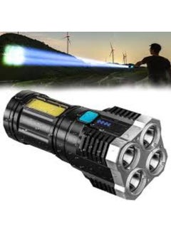 Generic L-S03 Strong Light 4 Modes of light  Long-range Flashlight Rechargeable COB Side Light Searchlight  - Image 1