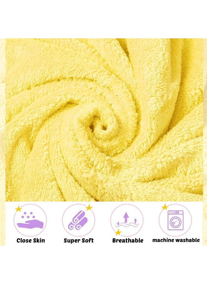 Reginary Reginary 4 Pack Baby Hooded Towels Coral Fleece Baby Bath Towels 30 x 30 Inch Soft Absorbent Hooded Bath Blanket for Newborn Toddler Infant Boy Girl Shower Gift Supplies  - Image 3