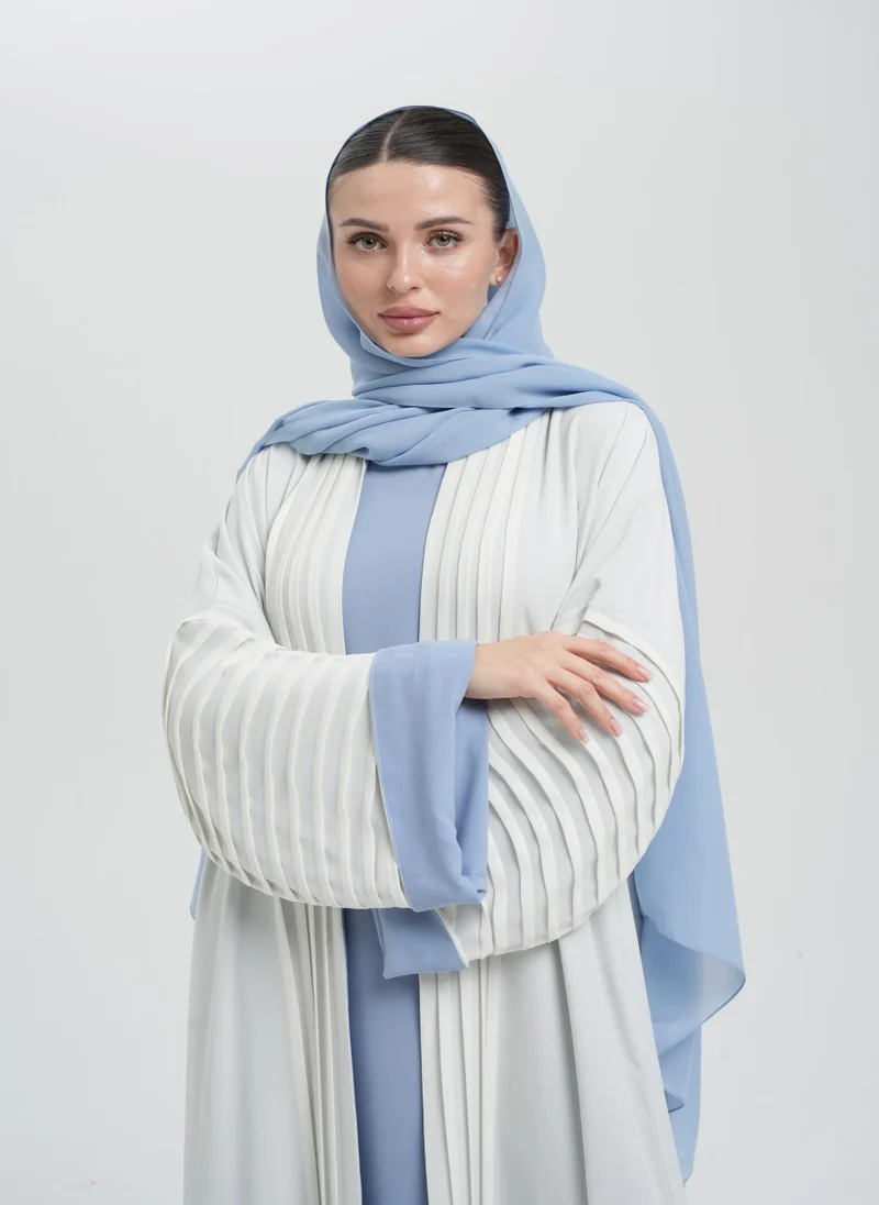 ميم باي ماريا Pleated front open abaya