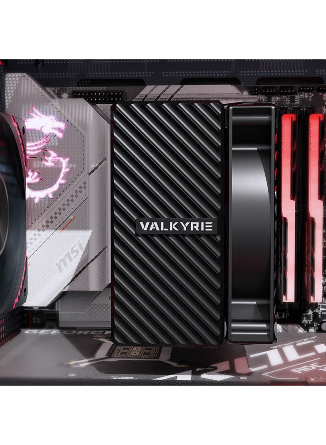 Valkyrie Cq125 Black Vk Cpu Air Cooler Reverse Gravity Six Heat Pipes Direct Touch 12cm Fan Compatible With Lga1700/1851 Am5 - Image 5