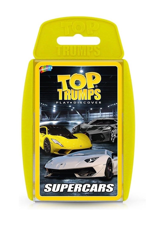 Winning Moves Toptrumps Super Cars Card - Image 1