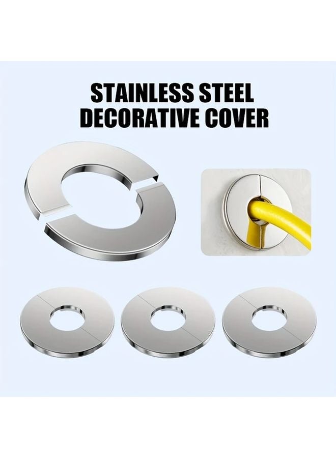 7pcs 24mm Inner Diameter Stainless Steel Decorative Covers For Faucets Gas Water Heater - Image 2