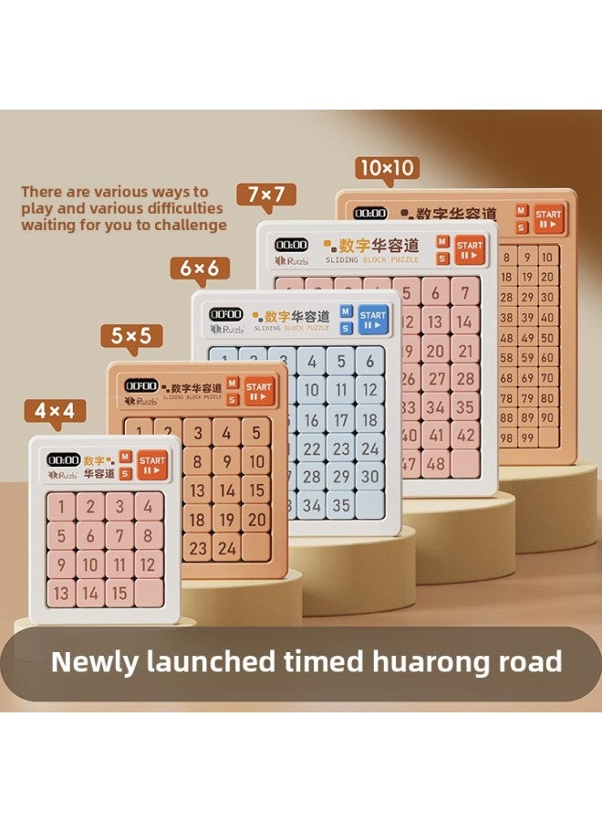 لعبة Sudoku Jiugongge Chessboard للأطفال في المرحلة الابتدائية لطلاب المدارس الابتدائية الرياضيات بعمر 5 سنوات، لعبة تدريب على التفكير المنطقي للدماغ - اللون: نسخة موقوتة المستوى 10 - أزرق يأتي مع بطارية + فرشاة - Image 2