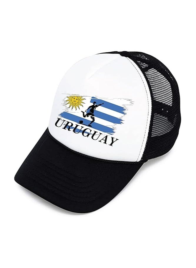 قبعة أوروغواي الرياضية مع قفل بلاستيكي قابل للتعديل للرجال والنساء - Image 2