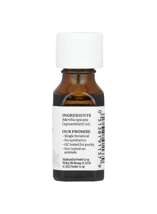 Aura Cacia أورا كاسيا، زيت أساسي نقي، نعناع، 0.5 أونصة (15 مل) - Image 2