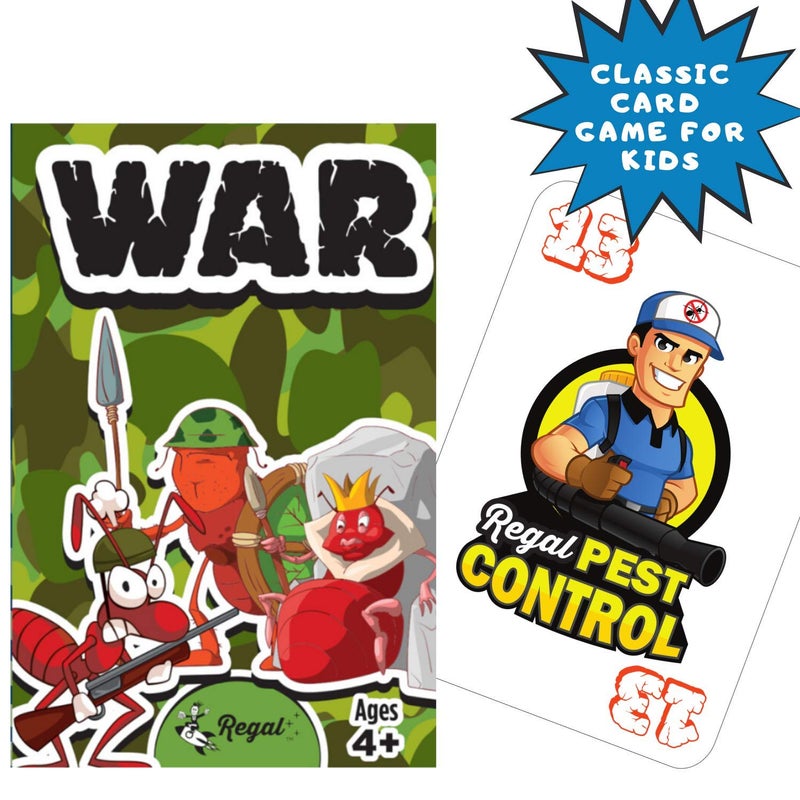 Regal Games Dedicated Card Game for Kids 4 5 6 7 8+ | Funny Travel Board Playing Game for Families (War Card Game) - Image 2