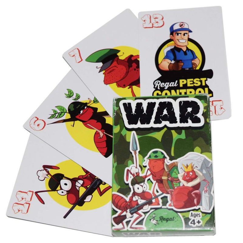 Regal Games Dedicated Card Game for Kids 4 5 6 7 8+ | Funny Travel Board Playing Game for Families (War Card Game) - Image 1