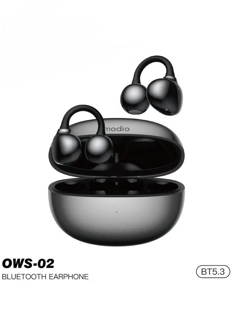 modio Wireless clip-on earbuds featuring Bluetooth 5.4 technology; ideal for sports and daily use. - Image 2