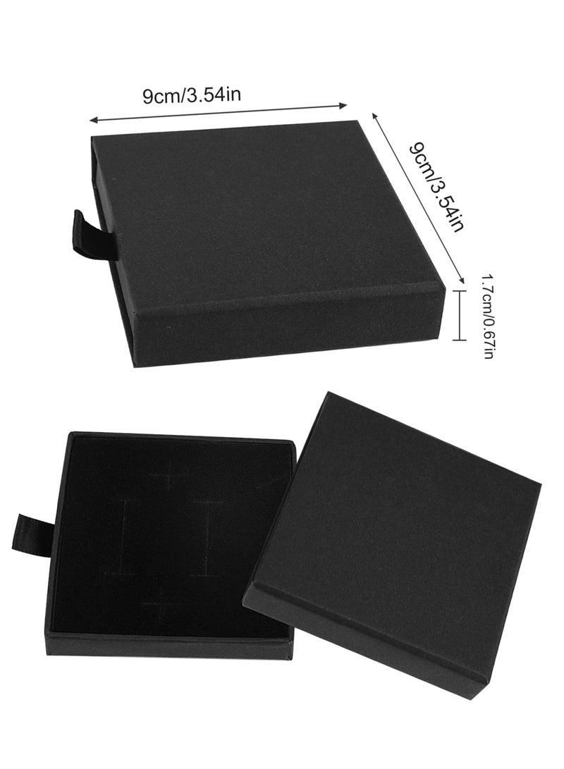 Barakah Elegant 2pcs Black Kraft Jewelry Boxes for Gift Packaging, Perfect for Bracelets, Necklaces, Rings and Pendants Storage - Image 5