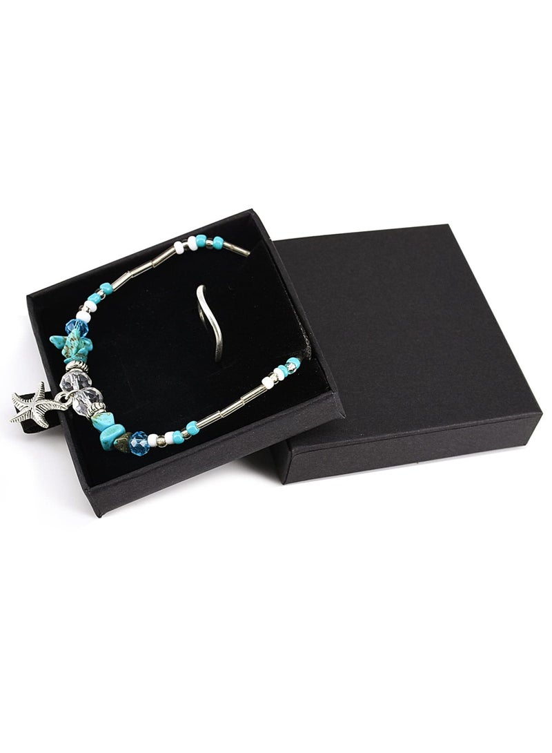 Barakah Elegant 2pcs Black Kraft Jewelry Boxes for Gift Packaging, Perfect for Bracelets, Necklaces, Rings and Pendants Storage - Image 2